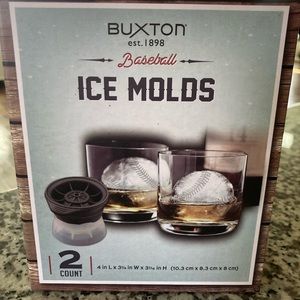 Baseball shaped ice molds
